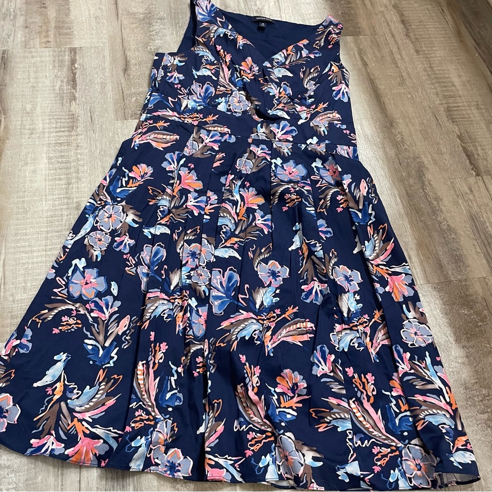 Lands' End Floral Tropical Sleeveless Dress Size 10